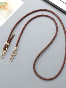 Adjustable Handmade Braided Leather Cord Crossbody Bag Chain Replacement Strap, Versatile Bag Charm Accessory - Multicolor - View 9