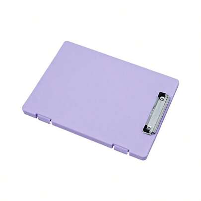 1 Piece Color Folder With Writing Board - Document Storage Box, Office Supplies, Paper File Box Storage, Dedicated For School Offices, Suitable For Storing Test Papers And Organizing Tool Information, Portable Folder, Practical Test Paper Storage Tool