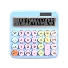 1pc Dual Power High Visibility Big Button Calculator, Financial Accounting Office Business & School Supplies Back To School