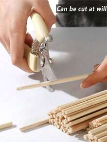 Độ dày 4mm/50 chiếc/100 chiếc Thanh gỗ chốt cho đồ thủ công và các dự án tự làm Thanh gỗ thủ công tre chưa hoàn thiện Thanh gỗ chốt cắt sẵn cho đạo cụ chụp ảnh thủ công - Nhiều màu - Xem 4