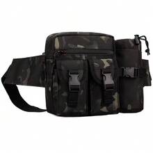 Multifunctional Waist Bag Shoulder Belt Bottle Holder - 黑與白 - 查看 1