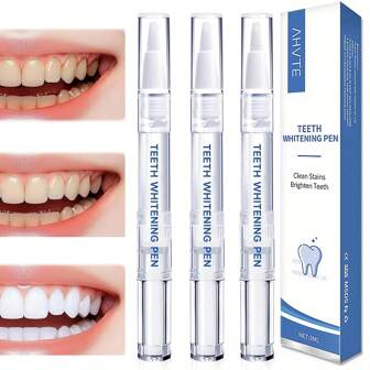 牙齿美白笔，温和配方凝胶笔，美白托盘系统凝胶精华，适用于牙齿美白