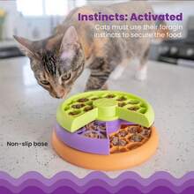 Kitty Lickin' Layers Multilayered Cat Fun Feeder Cat Treat Puzzle,11260872 - gừng - Xem 5