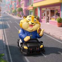 Miniso Figurines de la boîte mystère de voyage amusante Zootopia Dudu, personnages adorables, surprises aléatoires, nouvelle pièce favorite pour la décoration de bureau, convient comme cadeau d'anniversaire ou cadeau de fête (1 pièce livrée au hasard) - Multicolore - Voir 5