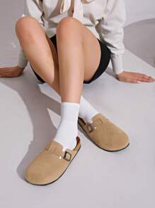 Women's Spring New Round Toe Thick Sole Comfortable Slip-On Casual Fashion Mules