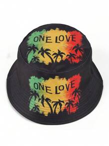 1 件女士/男士牙买加字母印花渔夫帽，时尚休闲百搭遮阳帽，适合户外运动、通勤、徒步旅行、钓鱼、海滩、情侣，适合日常使用 - A - 查看 11