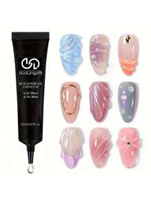 3D Gel - Nail Art Modeling Gel, Suitable For Nail Design Autumn And Winter DIY Nail Art For Painting, Molding, Sculpting And Christmas Decoration