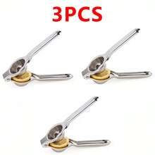 Premium Stainless Steel 1pc Manual Juicer - Hand Press Lemon Squeezer, Fruit Juice Extractor For Fresh Juice, Home Kitchen Tool Durable Stainless Steel Manual Citrus Juicer - Lemon & Orange Squeezer For Fresh Juice, Easy-To-Use Kitchen Tool With Ergonomic Handle, Perfect For Outdoor Events & Parties, Outdoor Cooking Accessory | Sleek Metallic Finish | Durable Construction, Lemon Juice Squeezer - Silver - View 15