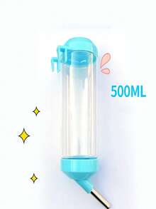 1pc Stainless Steel Anti-Leakage Ball Bearing Water Dispenser, Hanging Water Bottle - (Color Random) - For Your Pet's Hydration, Vibrant Color, Durable And Easy To Clean, Suitable For Hamsters, Rabbits And Other Small Pets