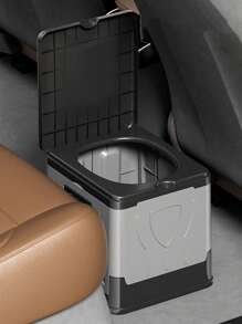 1Pc Camping Toilet, Portable Toilet For Adults, 14'' Camping Toilet With Lid, Camp Toilet With Holder, Portable Potty For Camping, Hiking, RoadTrip, Car, Tent, Truck Drivers