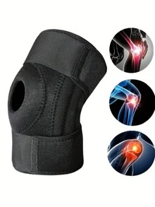 Neoprene Solid Color Open Knee Pad 1Pc - One Size, Unisex Compression Support For Fitness Protection - Multicolor - View 7