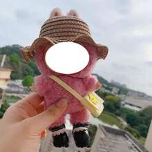 17cm Hanging Blind Doll Keychain, Fashion Multi-Color Lace Hat, Versatile Outfit Accessory (Doll And Shoes Not Included) - Multicolor - View 4