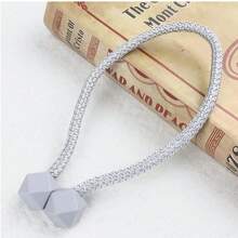 2 Curtain Hooks, Braided Cord Curtain Clasps For Fixing Curtains, Simple And Elegant Home Decor - Multicolor - View 3