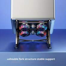 1pc Summer New Semiconductor Laptop Cooling Pad, Foldable Wind Cooling Laptop Stand, Laptop Computer Cooling Holder