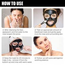 EELHOE Bamboo Charcoal Powerful Cleansing And Oil Control Cleaning Tear Off Facial Mask, Strong Absorption, Deep Cleaning, Tightening Pores, Leaving Strawberry Nose, Leaving Skin More Fresh And Transparent, Suitable For Oily Skin And Large Pores - màu đen - Xem 6