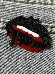 1pc Creative Acrylic Cartoon Girl Brooch, Fashionable & Elegant Women's Brooch, Best Birthday Gift For Friends