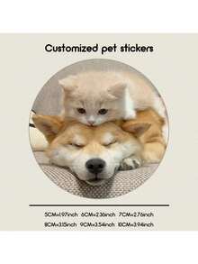 [Custom] Laminated Pet Sticker, Carry Your Beloved Pet Cuteness Everywhere. Whether It Is On A Water Cup, Notebook, Or Luggage, You Can Always Feel The Warm Companionship Of Your Furry Friend.,Back To School Fashion - Multicolor - View 135
