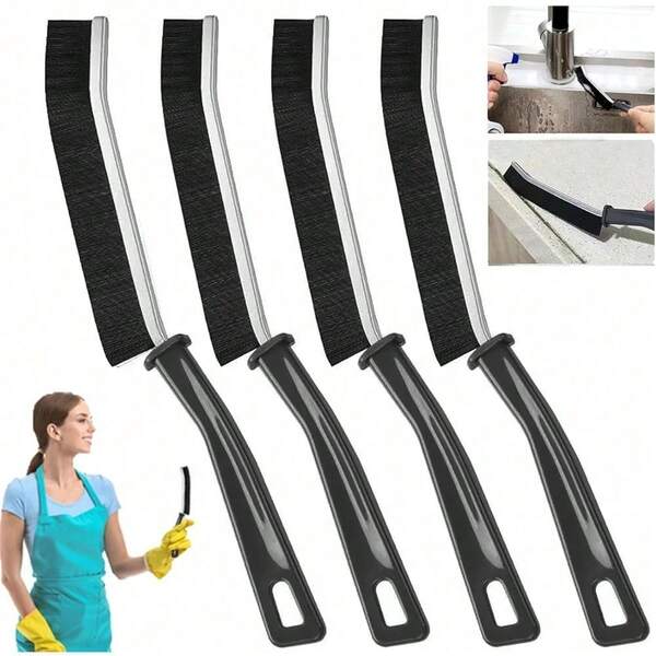 10 PCS Crevice Cleaning Brush, Hard Bristle Crevice Cleaning Tool, Multifunctional Gap Cleaning Brushes Thin For Tight Spaces, Tracks, Sinks, Bathroom, Kitchen Household