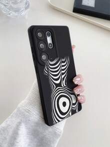 1 件艺术性感动漫女孩素描黑眼防震 TPU 材质手机壳，适合作为节日礼物，兼容 Xs/Xsmax/Xr/11 12 13 14 15 16pro/Promax/14 15 16plus Nothing、Pixel、INFINIX、Redmi 系列手机 - 彩色 - 查看 5