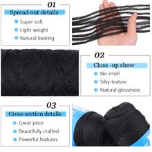 1/2/5/8 Rolls Acrylic Yarn For Brazilian Wool Braids, Suitable For African Crochet Braids, Giant Braids, Senegalese Twists, Braided Wigs, Spiral Braids, Twists, Wrap Braids, 70g/Roll - Multicolor - View 6