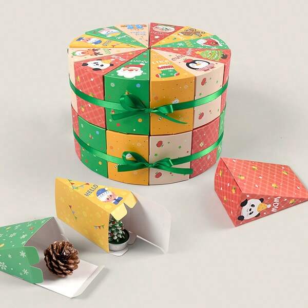 Calendario de Adviento de Navidad, Caja de regalo sorpresa, Caja de embalaje de regalo sorpresa para fiestas, Regalo para sus seres queridos y mejores amigos