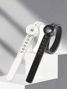 Ring Measuring Belt With Magnifying Glass Ring Soft Ruler Plastic US Code Filter Ring Auxiliary Tool Measuring Tool Jewelry Size Tool Women's Men's. - Multicolor - View 5