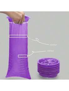 10pcs/Pack Vomit Bags, Motion Sickness Bags, Portable Car Vomit Bags, Suitable For Kindergarten, Hospital, School, Disposable - Multicolor - View 2