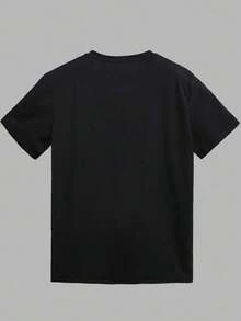 Ghost Band, Camiseta básica esencial para hombres con estampado de banda fantasma, nueva  de moda, manga corta, estilo casual diario, estilo cómodo para las cuatro estaciones - Negro - Ver 2