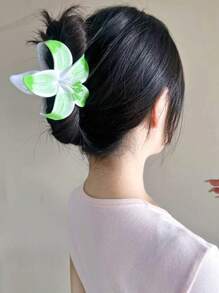 1/2/6 piezas Pinzas para el cabello de diseño de flores de acrílico de gran tamaño, accesorios elegantes y sofisticados para el cabello personalizados para mujeres, uso versátil para el día a día