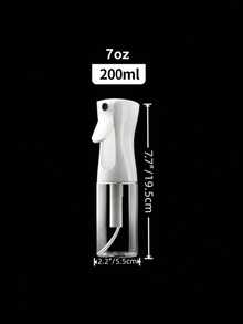 1pc Continuous Fine Mist Spray Bottle: Leak-Proof Design With Adjustable Nozzle For Perfect Even Spraying. For Hairstyling Frizz Control, Skin Care Misting, Plant Watering, Cleaning Solutions & Essential Oil Diffusion. Ideal For Morning Routines, Salon Use, Gardening & Home Organization By Beauty Enthusiasts & Adults. - 白色 - 查看 9