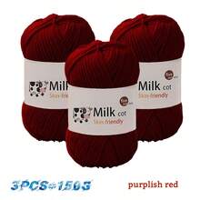 150g (Contains 3pcs) Soft Medium Thick Yarn For Handmade Knitting DIY Crafts, Handmade Gifts, Sweaters, Hats, Scarves - Multicolor - View 40