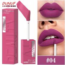 DUNUF 1pcs Liquid Matte Lipstick Velvet Matte Women'S Makeup ,Long-Lasting Waterproof Non-Stick Cup Non-Fade Lip Gloss , Waterproof And Long-Lasting,Ideal For Holidays And Halloween, Christmas, Valentine'S Day - 彩色 - 查看 18