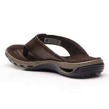 Pegada Men's Leather Flip Flops 131663 - Rỉ Nâu - Xem 5