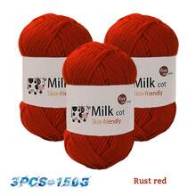 150g (Contains 3pcs) Soft Medium Thick Yarn For Handmade Knitting DIY Crafts, Handmade Gifts, Sweaters, Hats, Scarves - Multicolor - View 38