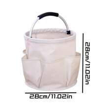 Kosz piknikowy na kemping, kosz plażowy, składany kosz do przechowywania, kosz na kosmetyki do łazienki, kosz do pokoju dziecięcego, duża pojemność z wieloma kieszeniami, styl lat 2000.