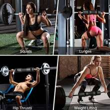 杠铃肩垫，加厚防滑健身房健身俯卧撑颈部支撑垫，力量训练锻炼 - 彩色 - 查看 5