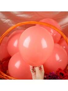 35/60 Stücke 10 Zoll/5 Zoll gemischte korallrote Latex-Luftballons, geeignet für Gender-Reveal-Party, Junggesellenabschied/-innenabschied, Feier, Baby-Shower, Abschlussfeier, Jahrestag, Unabhängigkeitstag-Party, Bridal-Shower, Weihnachten, Valentinstag, Muttertag, Feiertags-Party, Ramadan, Eid, Karneval, Halloween, Weihnachtsdekoration - Verschiedenfarbig - Übersicht 5