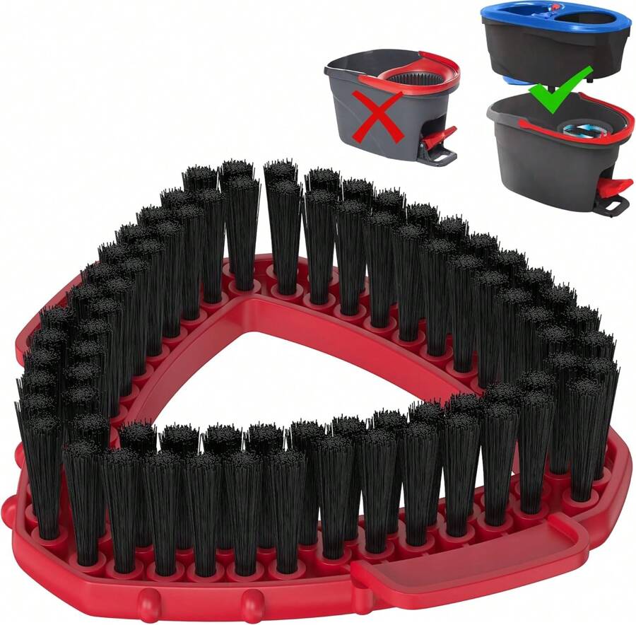 Scrubber Mop Head For O Cedar RinseClean Spin Mop 2 Tank System, Replace Head For OCedar Spin Mop Scrub Brush Head, Scrubber Head Replacement Attachment, Scrub Brush Mop Head 2 Tank, Clean Brush - 彩色 - 查看 1