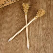 10 pezzi Decorazioni di Ognissanti, matite a forma di scopa da strega, penne per scrivere e dipingere, regali e premi per feste di Ognissanti - Multicolore - Visualizzare 10