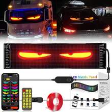 USB 5V Flexible RGB Addressable Devil Eyes LED Matrix Pixel Panel Information Signage - 16 x 94 píxeles (59,5 cm x 12 cm) - Ver 7