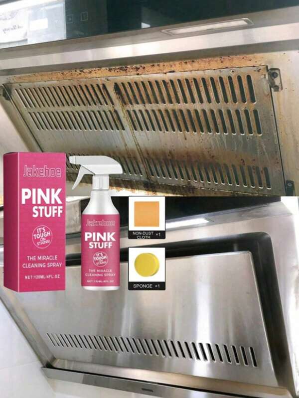 Multi-Purpose Kitchen Cleaning Set, Powerful Degreasing Cleaner, Suitable For Home, Tiles, Vent Hoods And Appliances Deep Cleaning, Effectively Removes Stubborn Grease, Gentle Cleaning For Kitchen, Stove And Appliances
