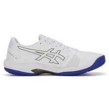Asics 男子网球鞋 SOLUTION SWIFT FF 2 休闲户外减震舒适运动鞋 1041A466-103 - 白色/藍色 - 查看 2