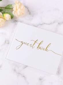 1pc Personalized Black Horizontal Wedding Guest Book, Customized Wedding Memorial Photo Album, Mr. & Mrs. Signing Book,Multi-Functional, ,Ornamental,Reusable,Exquisite,Stylish,High-Quality,Colorful,Modern,Custom,Personalized,Unique,Ideal Gifts For Him,Ideal Gifts For Her,Boyfriend,Dad,Girlfriend,Mom,Family,Friends,Tea Room,Home,Garden,Office,For Anniversaries,For Valentine's Day,For Mother's Day,For Birthdays,For Father's Day,For Graduation,For Weddings,For Housewarming,Home & Living,Haunt Your Home, Autumn Home Refresh