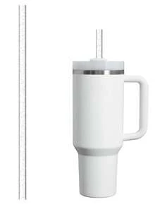 7pcs/6pcs/1pc/Set Replacement Glitter Straws For 40oz/30oz Cups, Material Reusable Straws With Cleaning Brush, Suitable For 30oz/40oz Cups, Cute & Modern Design, Great Gift For Family, Friends, Lover, Christmas, Valentine's Day - Multicolor - View 17