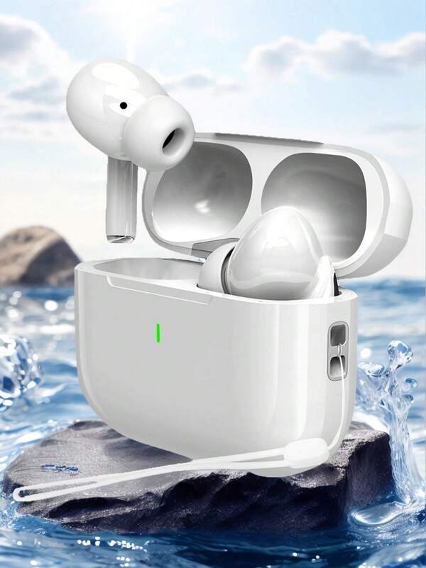 2025 Écouteurs sans fil à la mode, écouteurs intra-auriculaires BT 5.3 avec graves puissants, casque avec autonomie ultra longue, écouteurs étanches Air Pod avec microphones pour ordinateur portable, tablette, téléphone, sport. Noël/Cadeaux/Jour de l'An