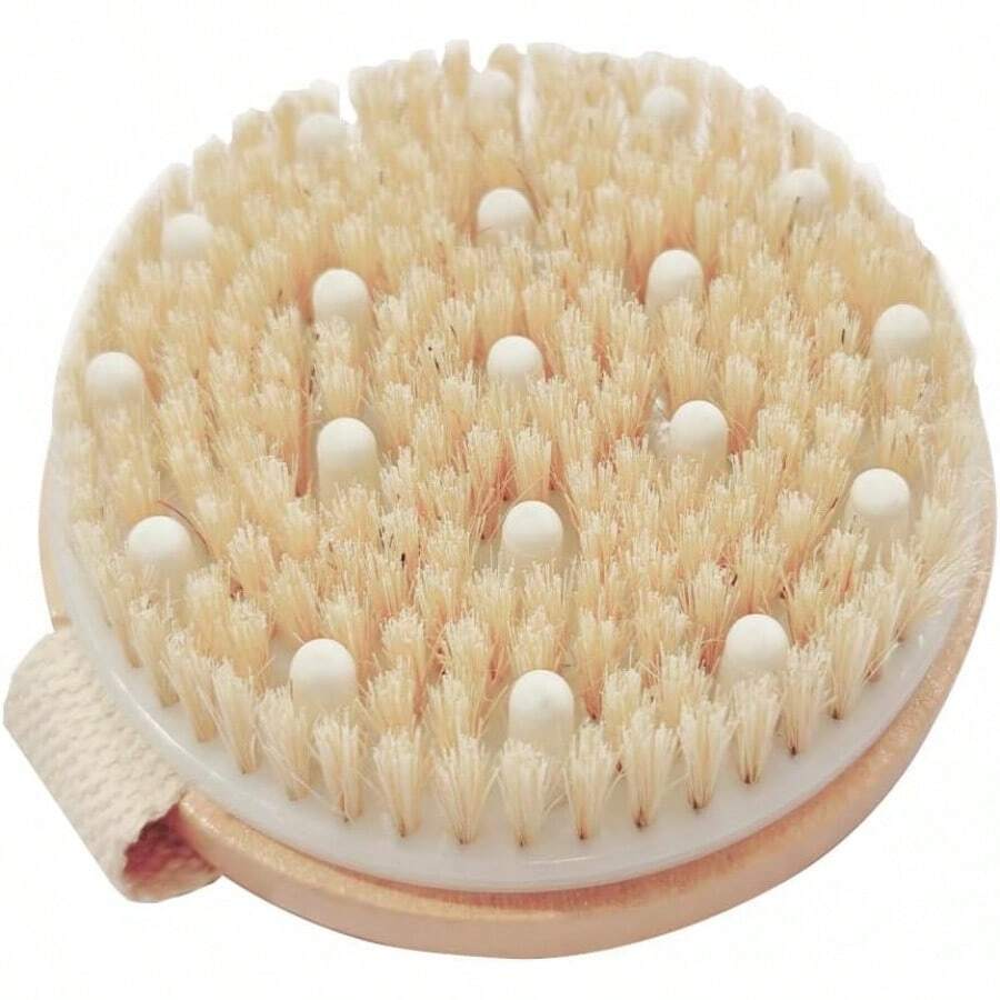 Dry Body Brush Shower Brushing Removes Dry Skin With Massage Nodes Exfoliating Bath Brushes Body Scrubber - 1 - View 1