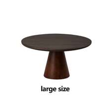 1pc Vintage DIY Assemble Cake Stand Wooden Tray, 7.87 Inch And 9.84 Inch, Wooden Tray With Base, Home Living Room Dessert Plate, Sweet Buffet Display Stand, Birthday Party Tall Mousse Cake Plate