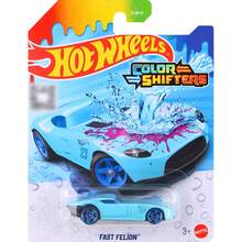 Hot Wheel 1:64 比例变色玩具车，冷水或温水浸泡后可反复变色，男孩儿童玩具车，生日及节日礼物，汽车模型玩具 BHR15-C/D，完美收藏，1980 年雪佛兰克尔维特，美泰梦幻座驾系列，TRAK-TUNE 1 件装 - 彩色 - 查看 10