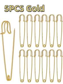 5-30 件大号服装安全别针 耐用绗缝毯别针 金银装饰别针 适用于帆布羊毛服装工艺品 DIY 珠宝工艺品 - 彩色 - 查看 31