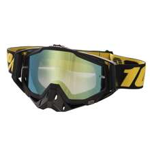 Motorcycle Goggles, Adjustable Strap Windproof Scratch Resistant Ventilated For Sports Cycling Snowboard - Gold - View 1